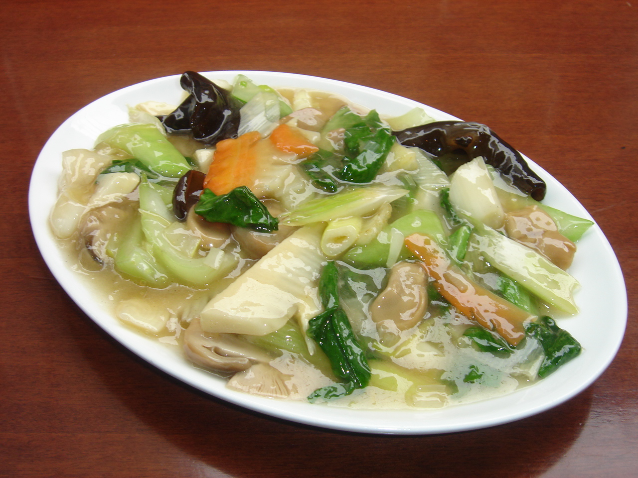 本日の青菜ときのこのあっさり炒め